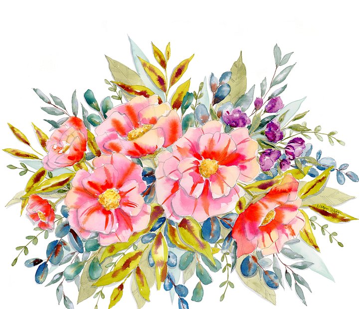 Blushing Abundance Digital Wallpaper Bundle product image (1)