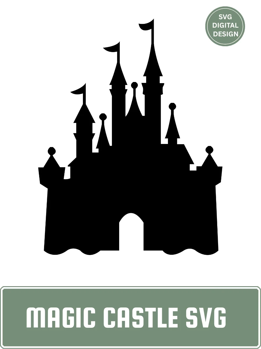 Magic Castle Silhouette SVG | Instant Digital Download product image (1)