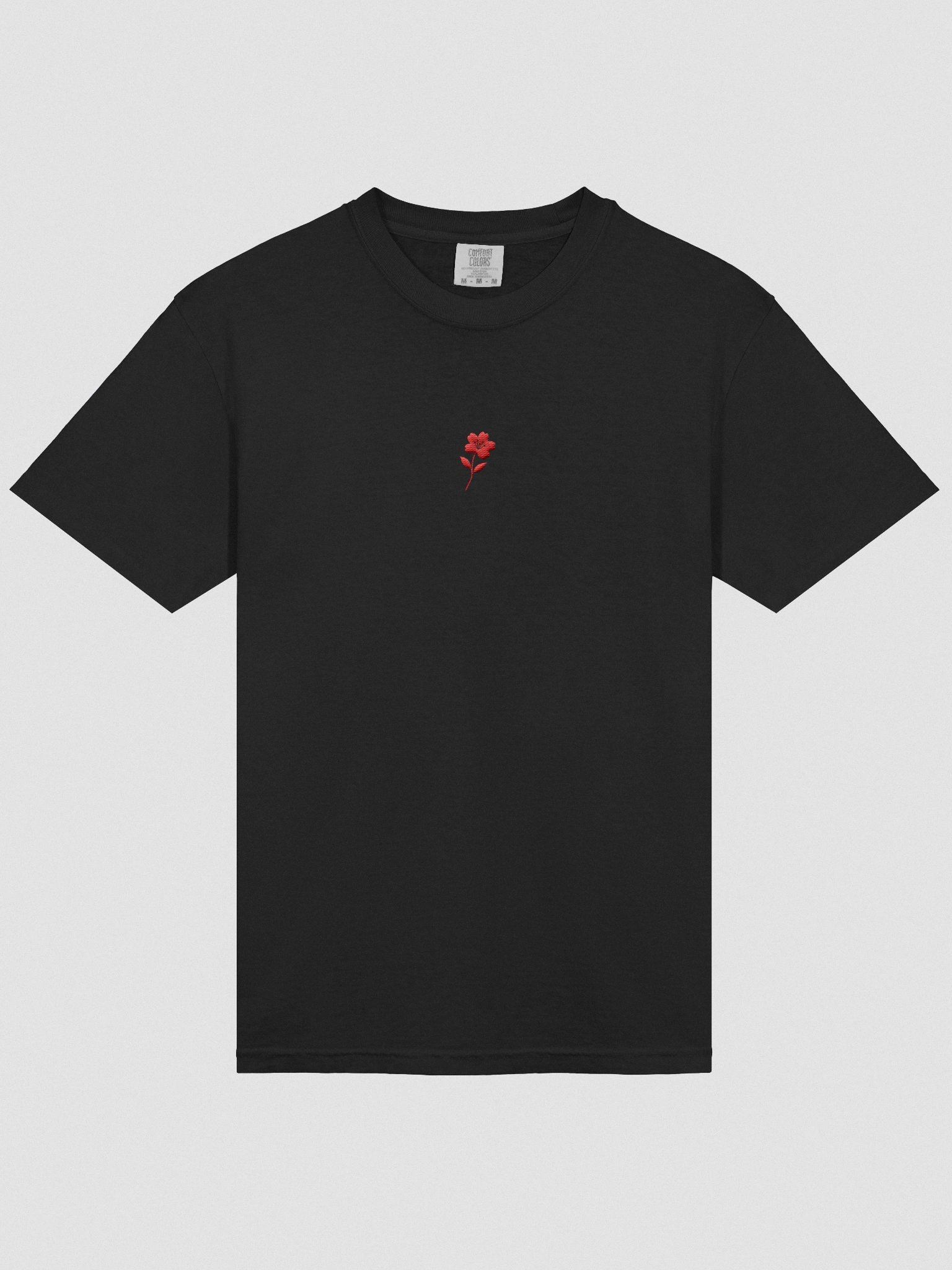 CHERRY BLOSSOM BLOOD RED LOGO EMBROIDERED T-SHIRT product image (1)