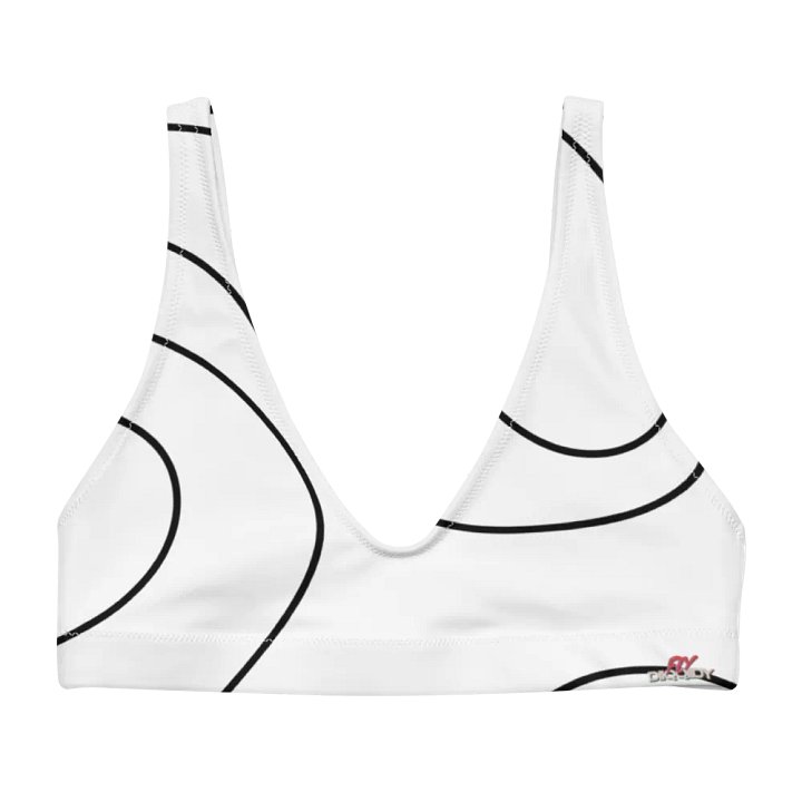 Fly Diiqqiidy Ladies Patterned waste-high recycled bikini Top product image (1)