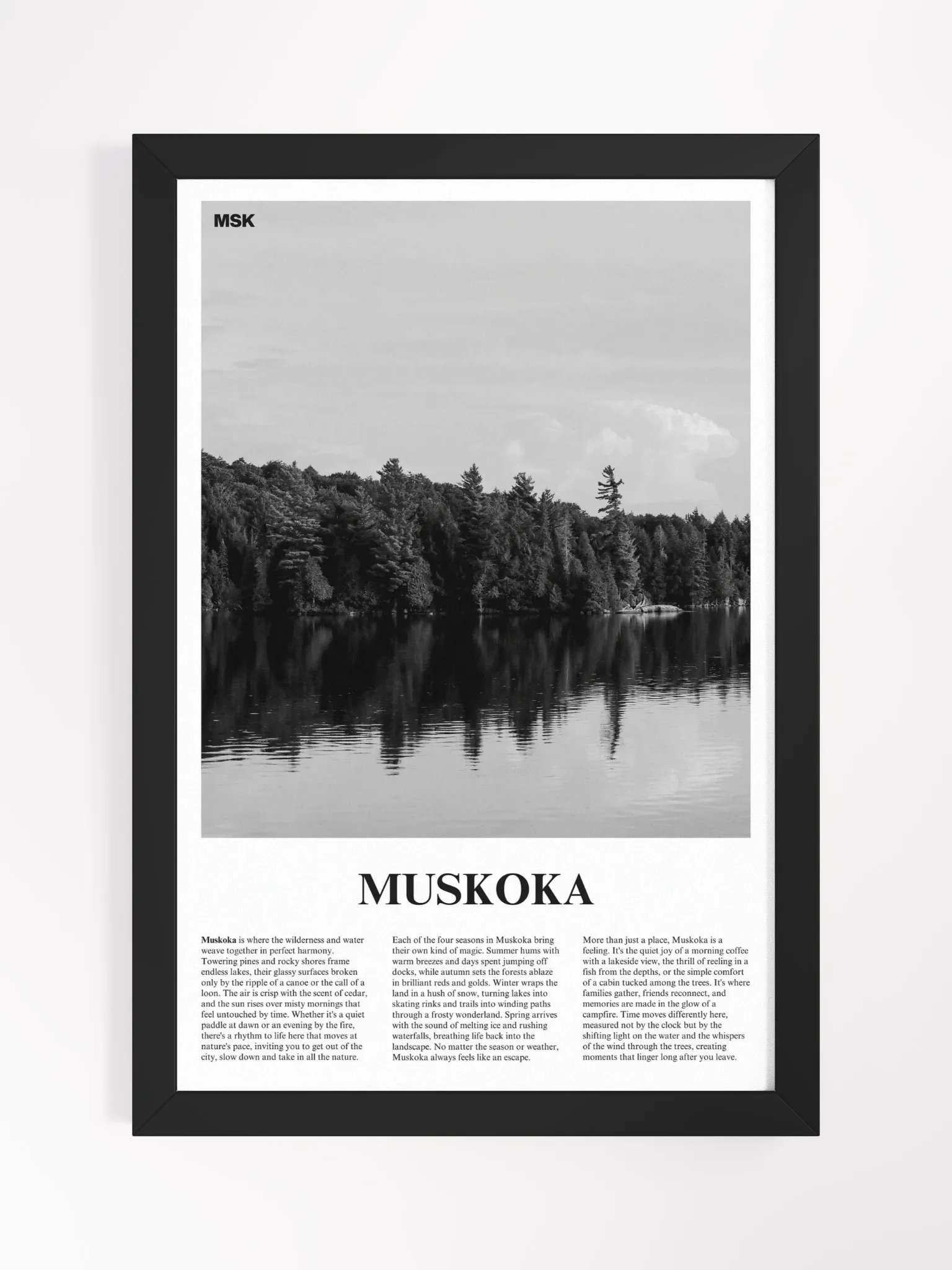 Muskoka 01 Newspaper Poster | Framed product image (5)