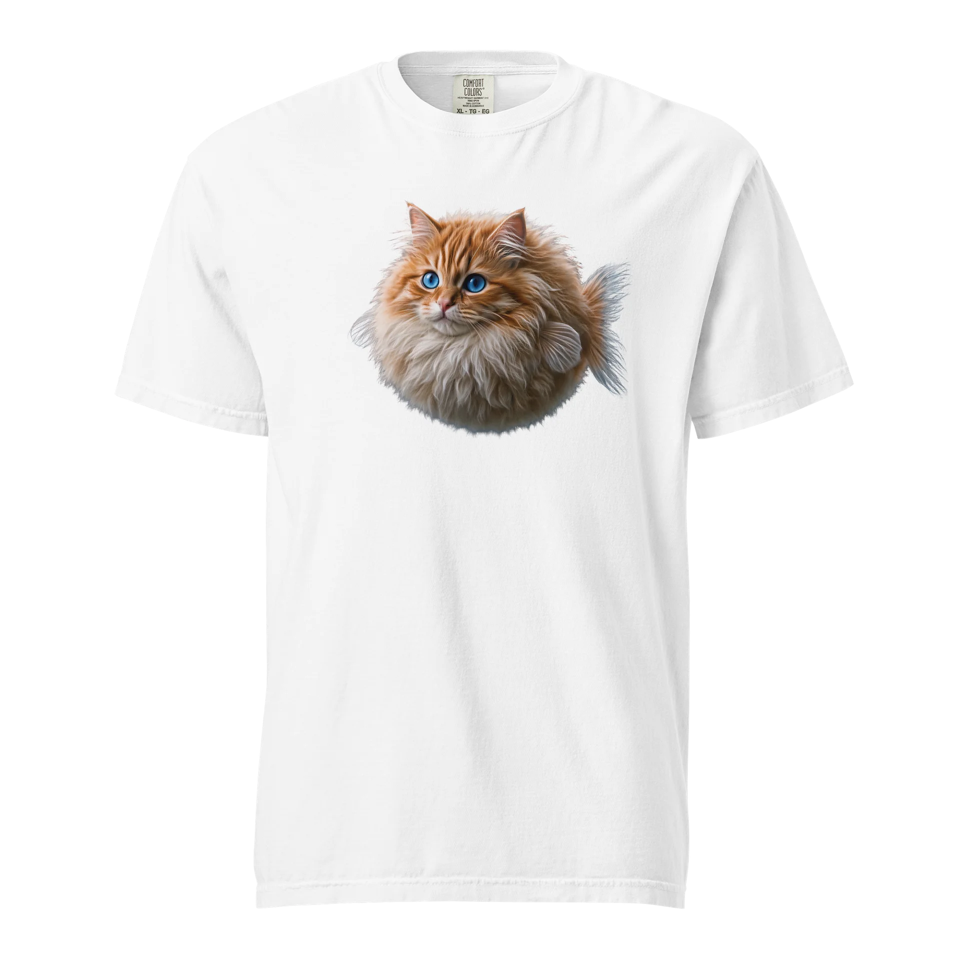 My Favorite Cat Fish Tshirt White product image (1)