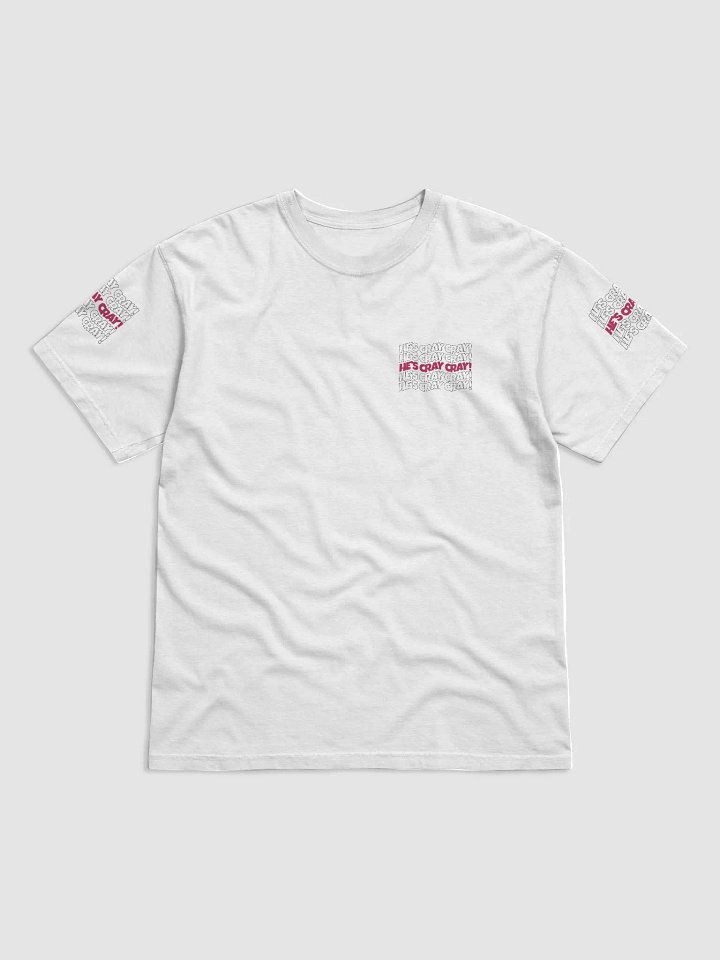 He's cray cray! Shirt (pink/black) product image (1)