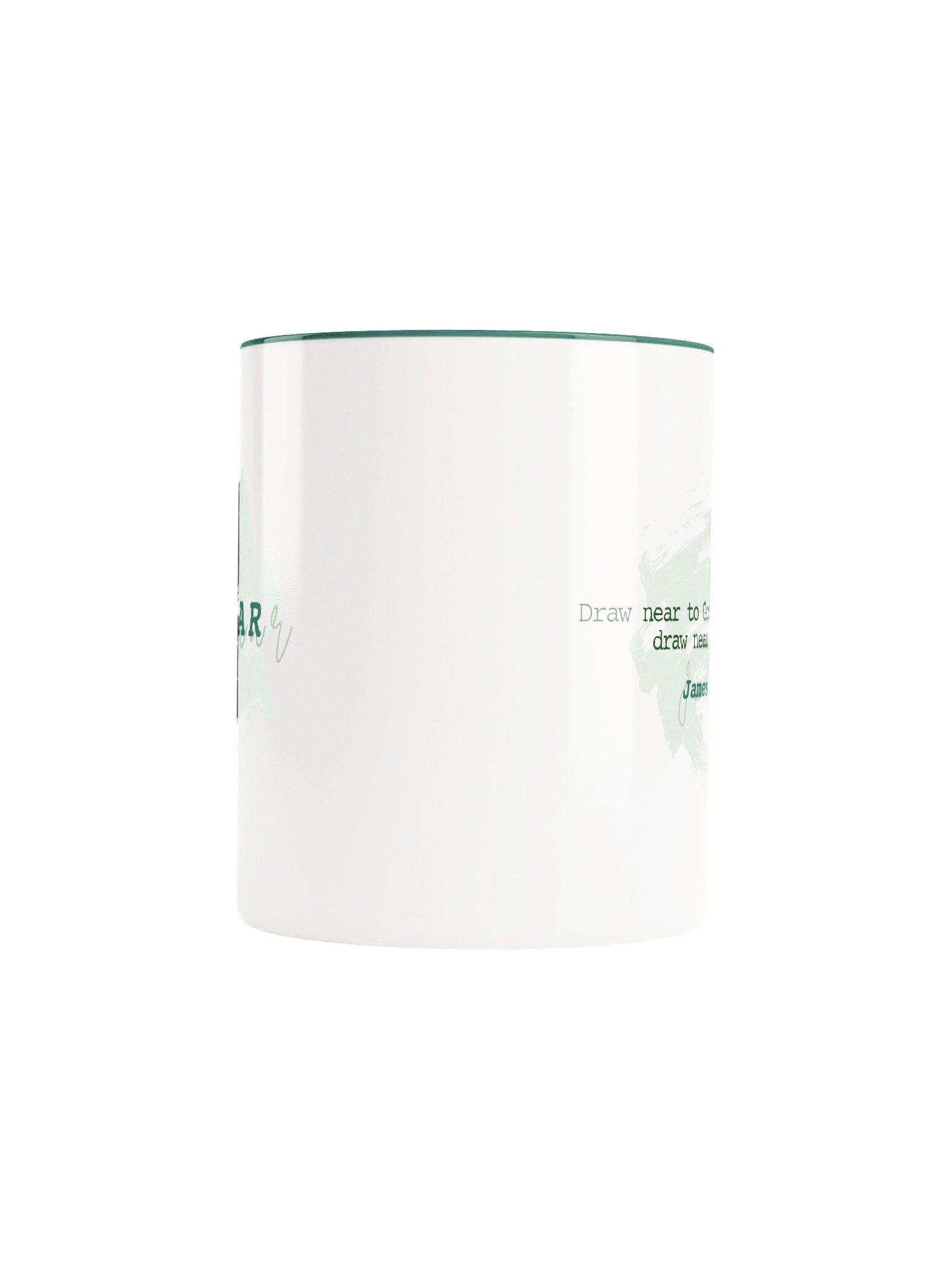 Draw Near - White/Green Mug product image (5)