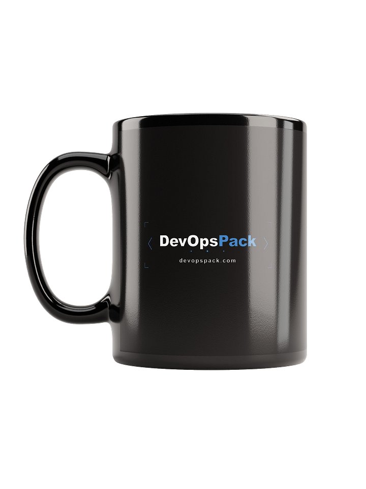 DevOpsPack Wolf Logo Black Glossy Mug product image (2)