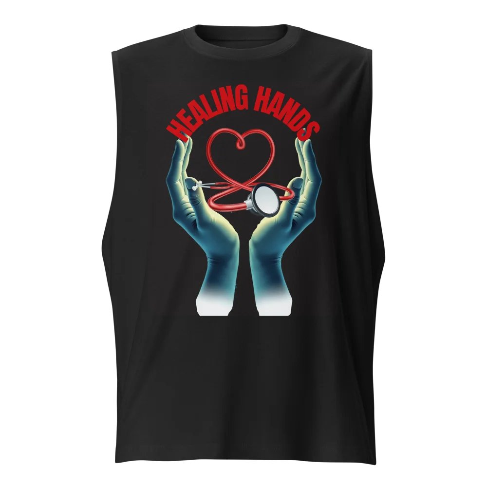 Healing Hands Heart Stethoscope Muscle Tank product image (1)
