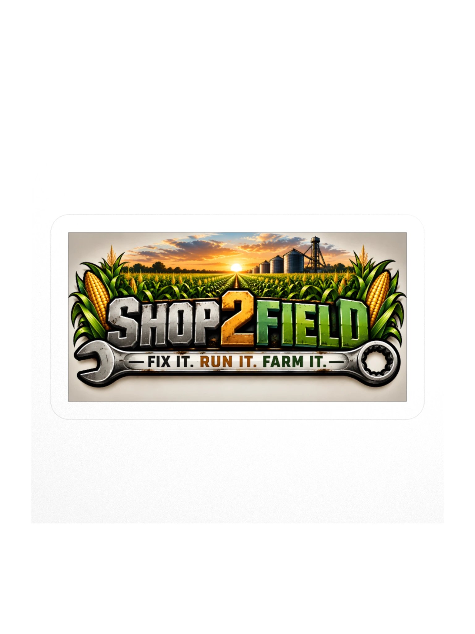 Shop 2 Field Farm Fix-It Kiss Cut Sticker product image (1)