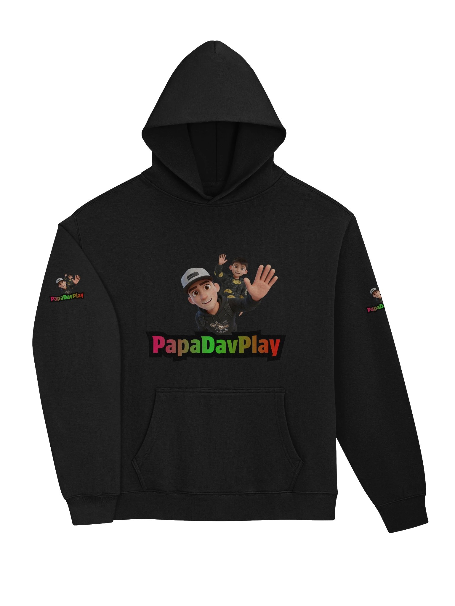 PapaDavPlay hoodie with hood product image (3)