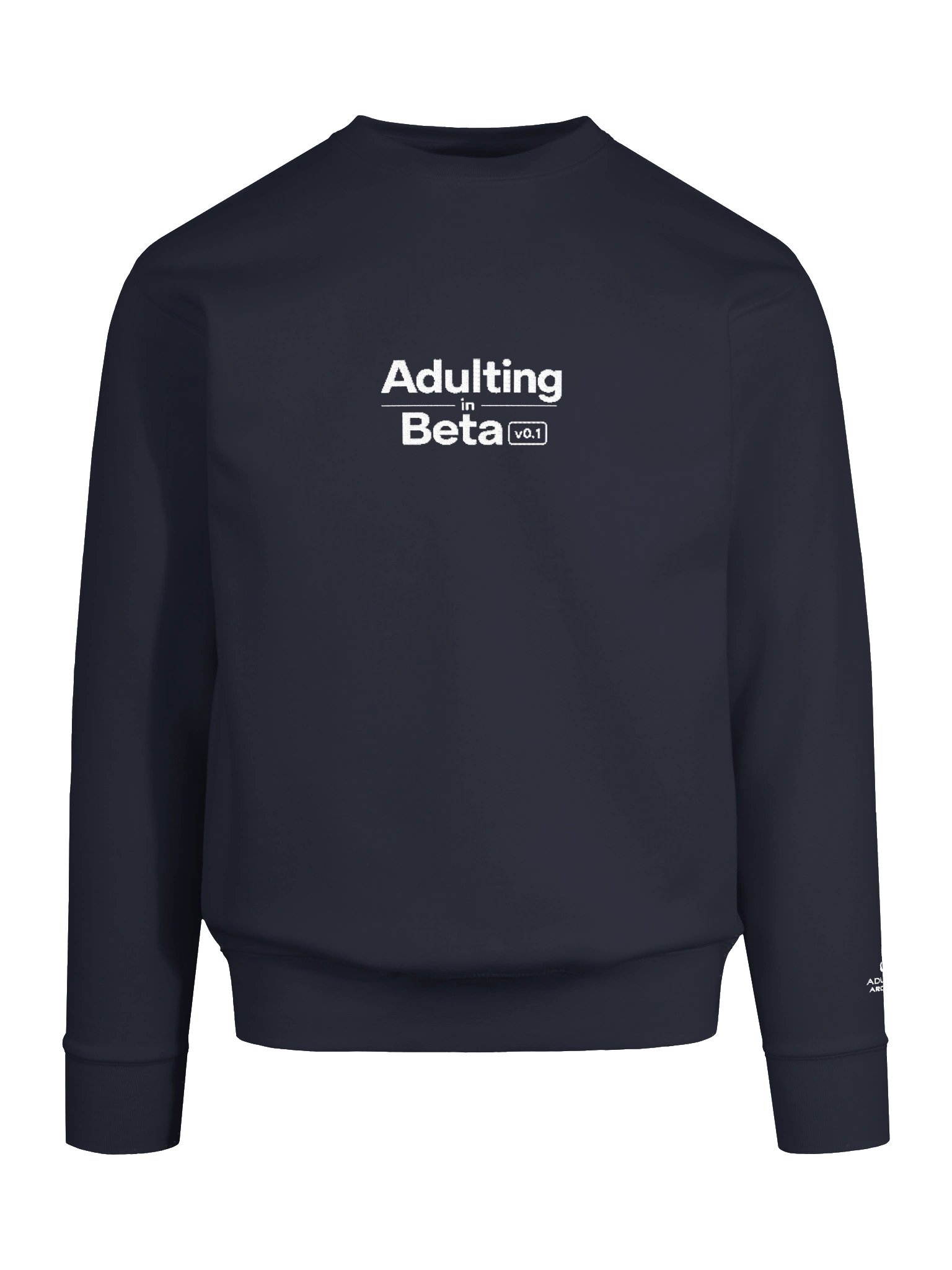 “Adulting in Beta v0.1” — Unisex Premium Crewneck Sweatshirt product image (5)