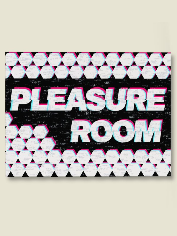 Pleasure Room Glitch Board Game Room Poster - UNFRAMED product image (1)