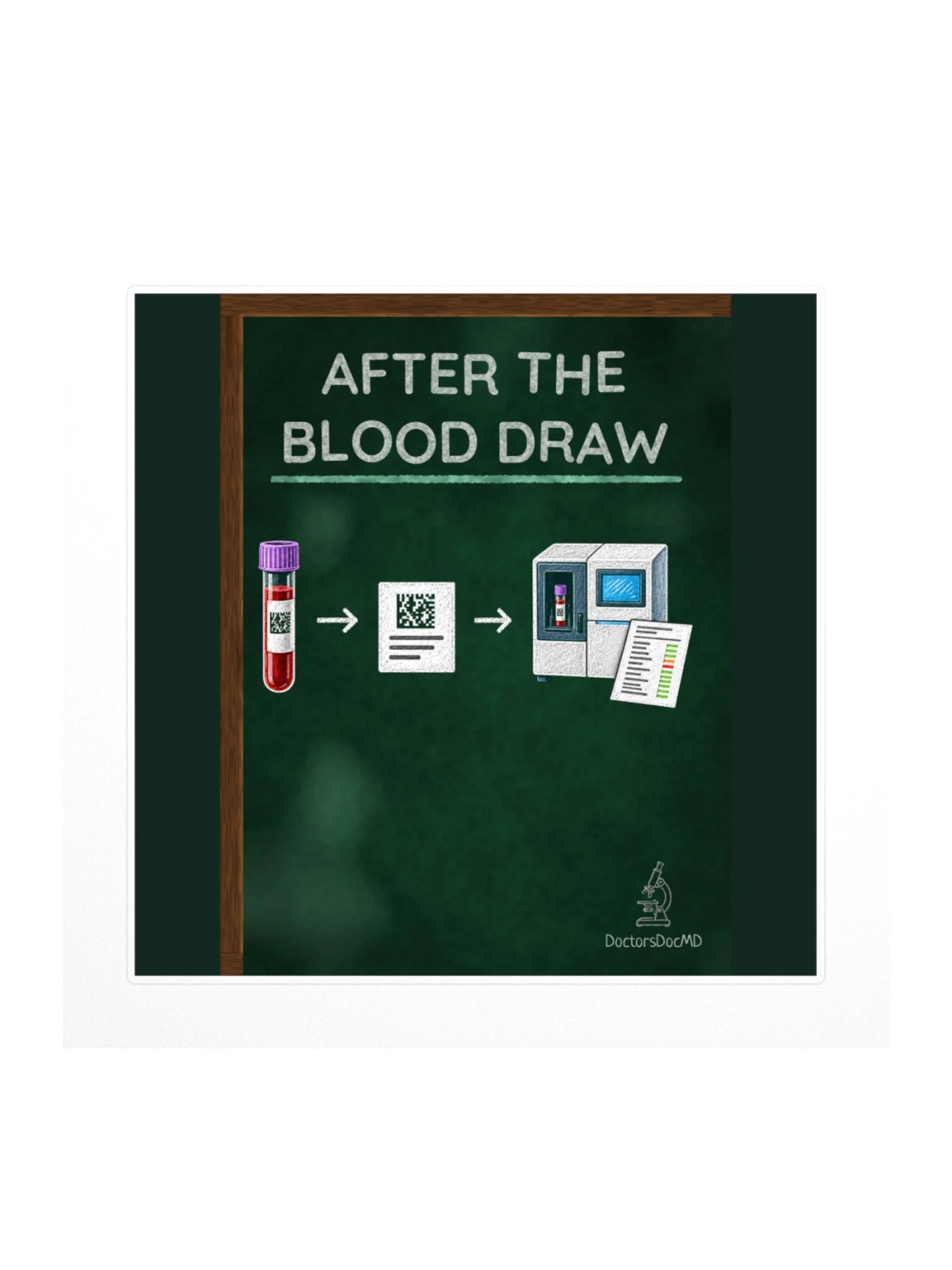 DoctorsDocMD - After the Blood Draw Sticker product image (1)