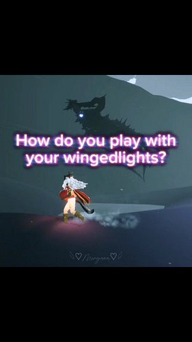 ✨️WINGEDLIGHTS✨️
Love it when randomly this bug just lets you keep your lights and they are trying to catch up with you 💜 Lot...