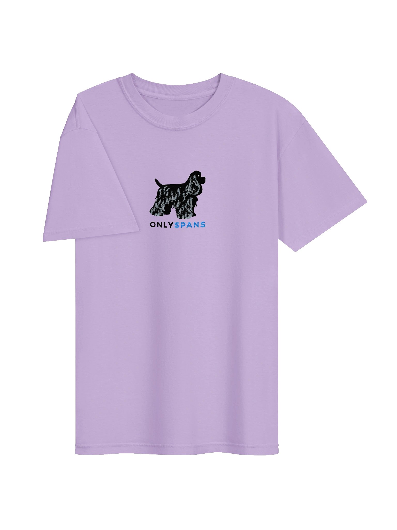 Only Spans T-Shirt(Embroidered) of an American Cocker Spaniel(Black) product image (43)