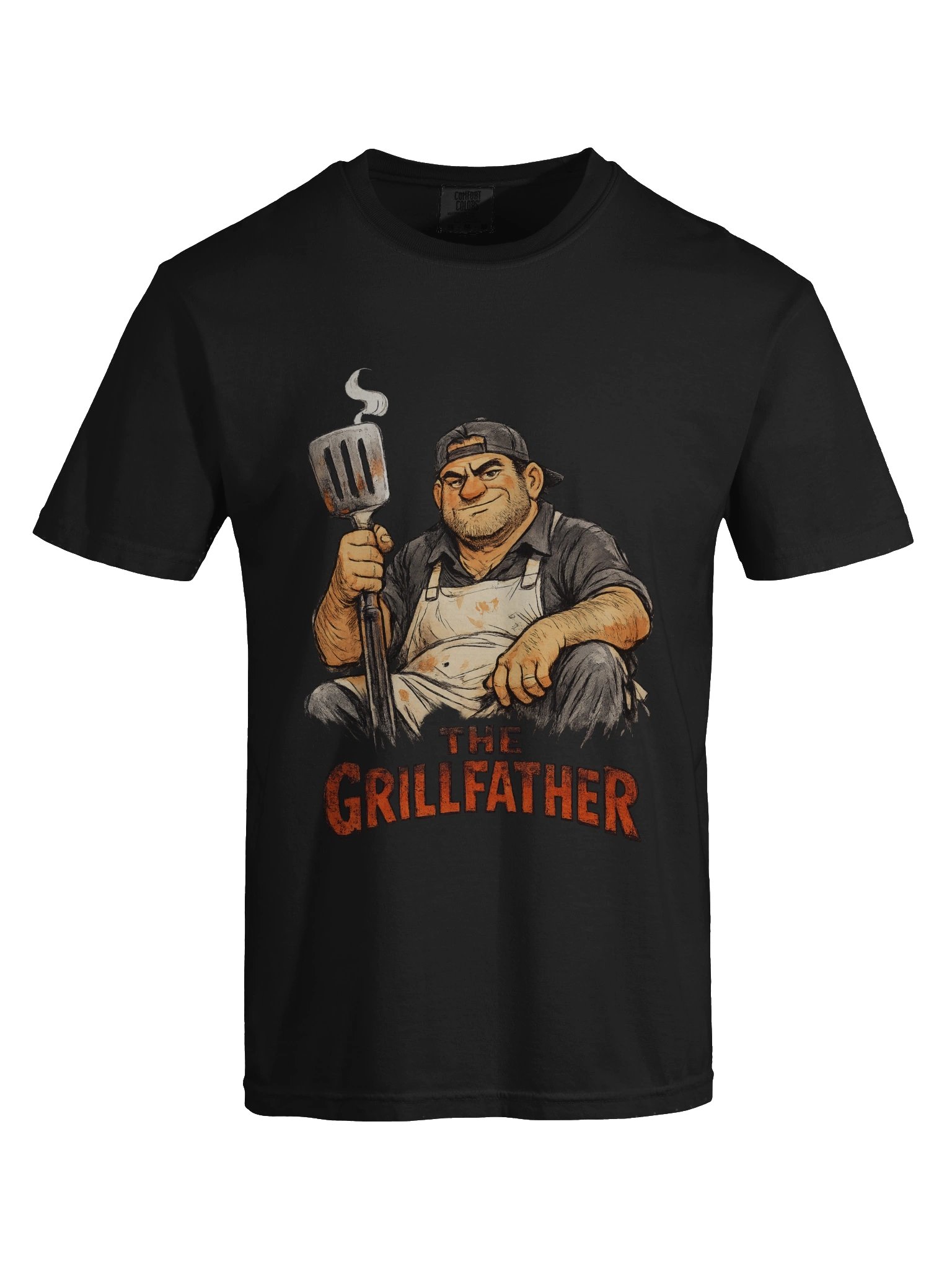 The Grillfather — BBQ Dad Boss Tee product image (30)