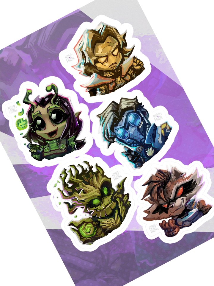 Chibi Rivals #1 Sticker Sheet product image (1)