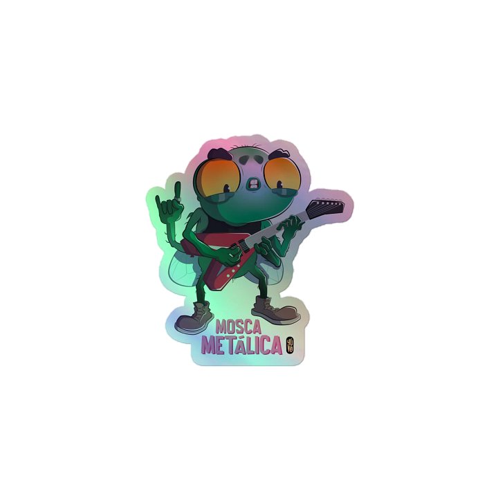 Mosca Metálica - Sticker (Holographic Kiss Cut) product image (1)