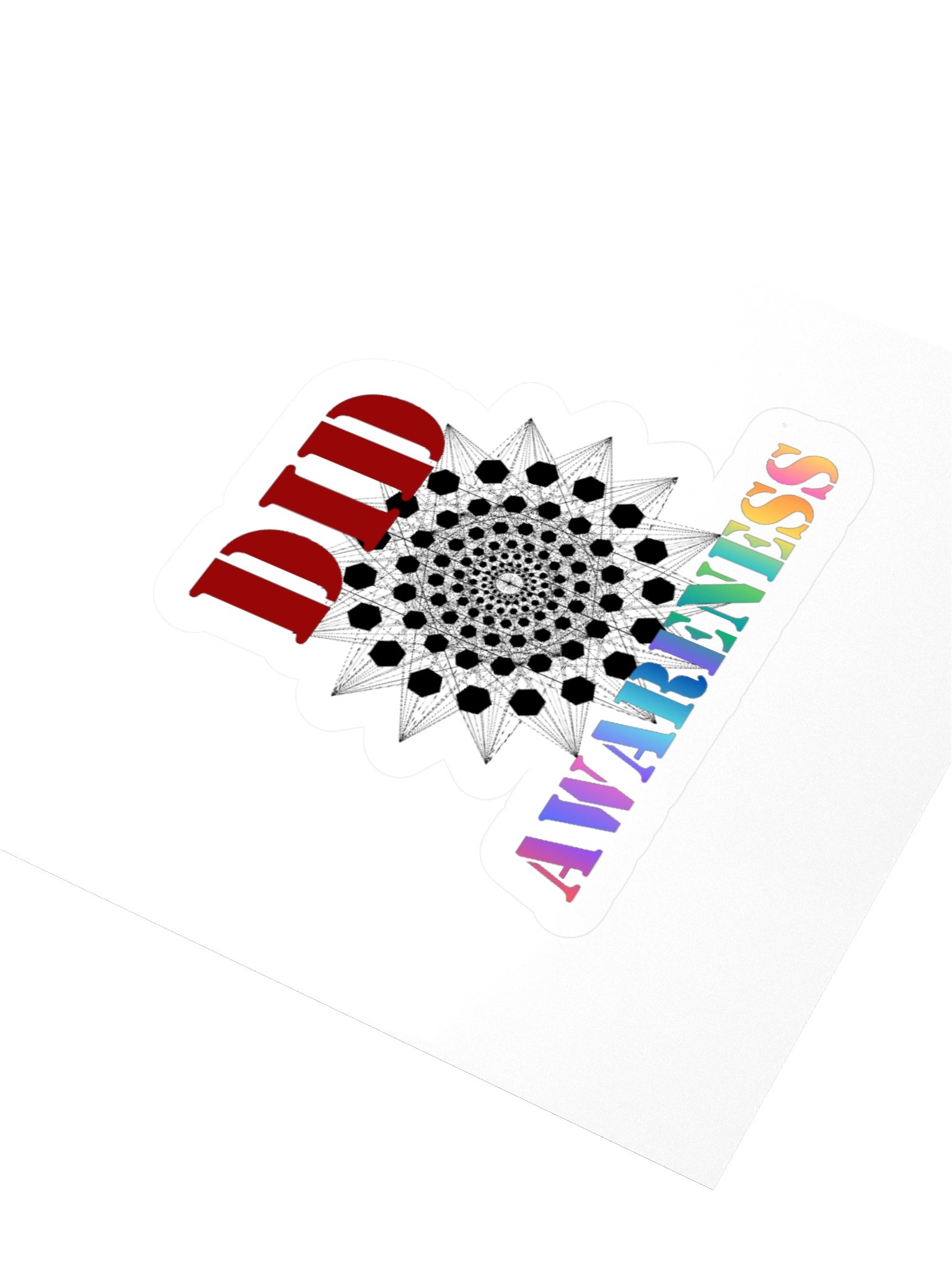 DID Awareness Fractal Kisscut Sticker product image (3)