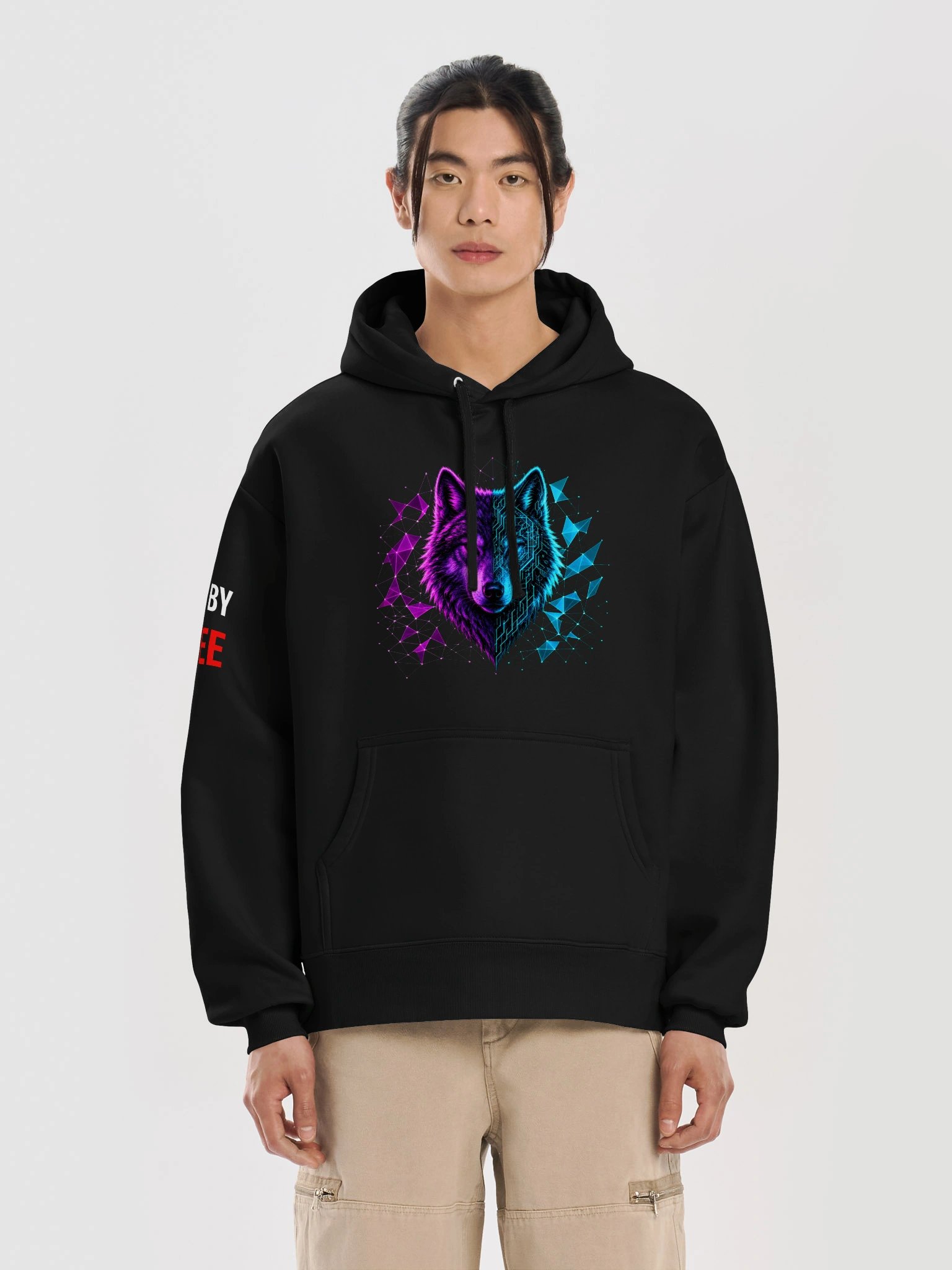 Cyber Blood Wolf Hoodie product image (23)