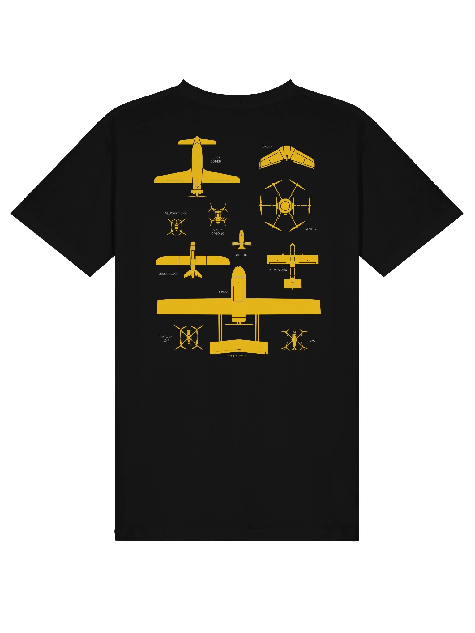 Dzyga's Paw Built Under Fire T-Shirt (Black) product image (4)
