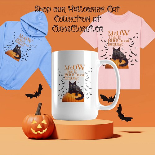 🎃October is finally here, and so is the purrfect cat apparel you've been waiting for😍

🐈‍⬛ Get ready for black cats, bats, an...