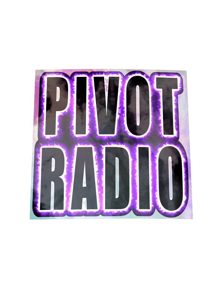 Holographic PIVOT RADIO (Purple) Sticker product image (2)