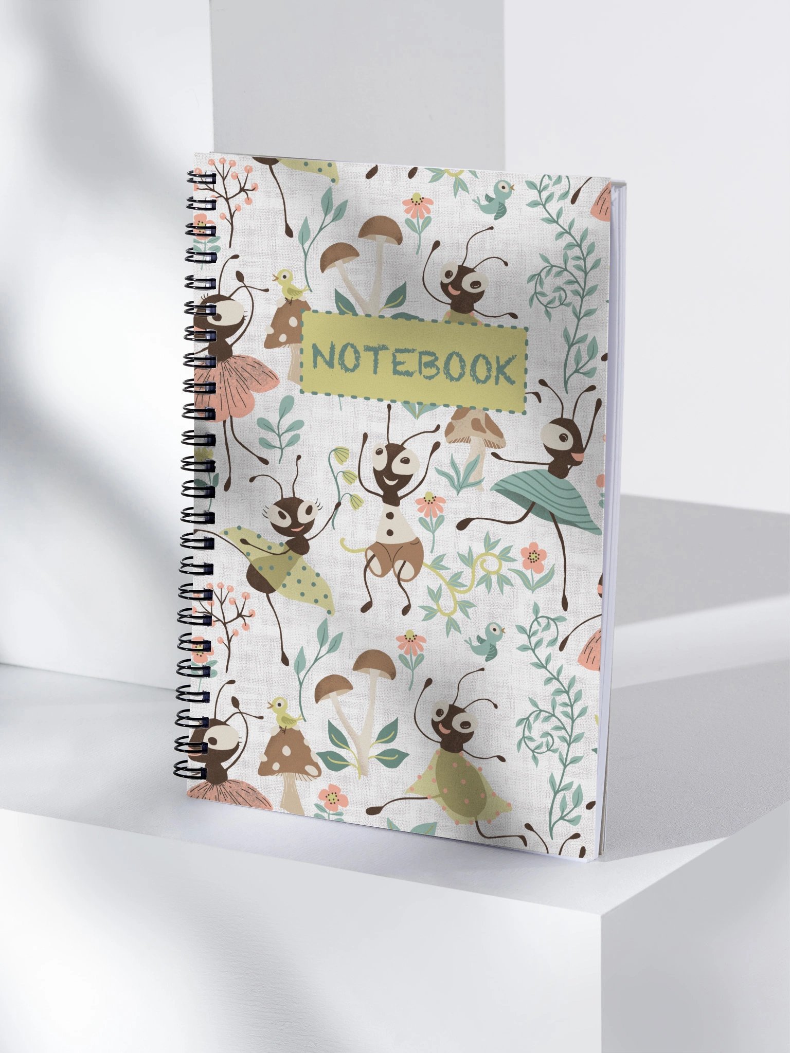 Dancing Bug Friends Spiral Notebook product image (1)