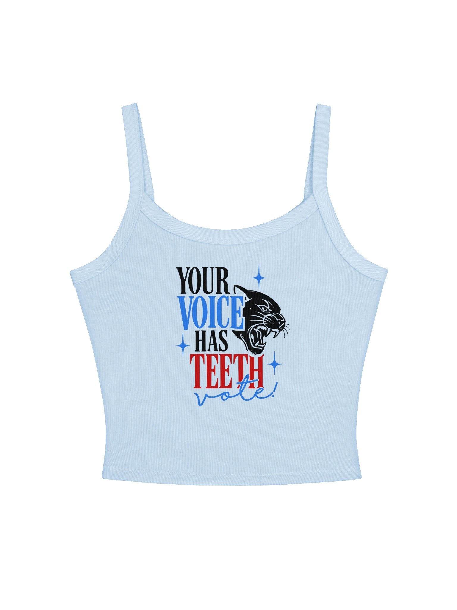 Your Voice Has Teeth Cropped Tank product image (1)