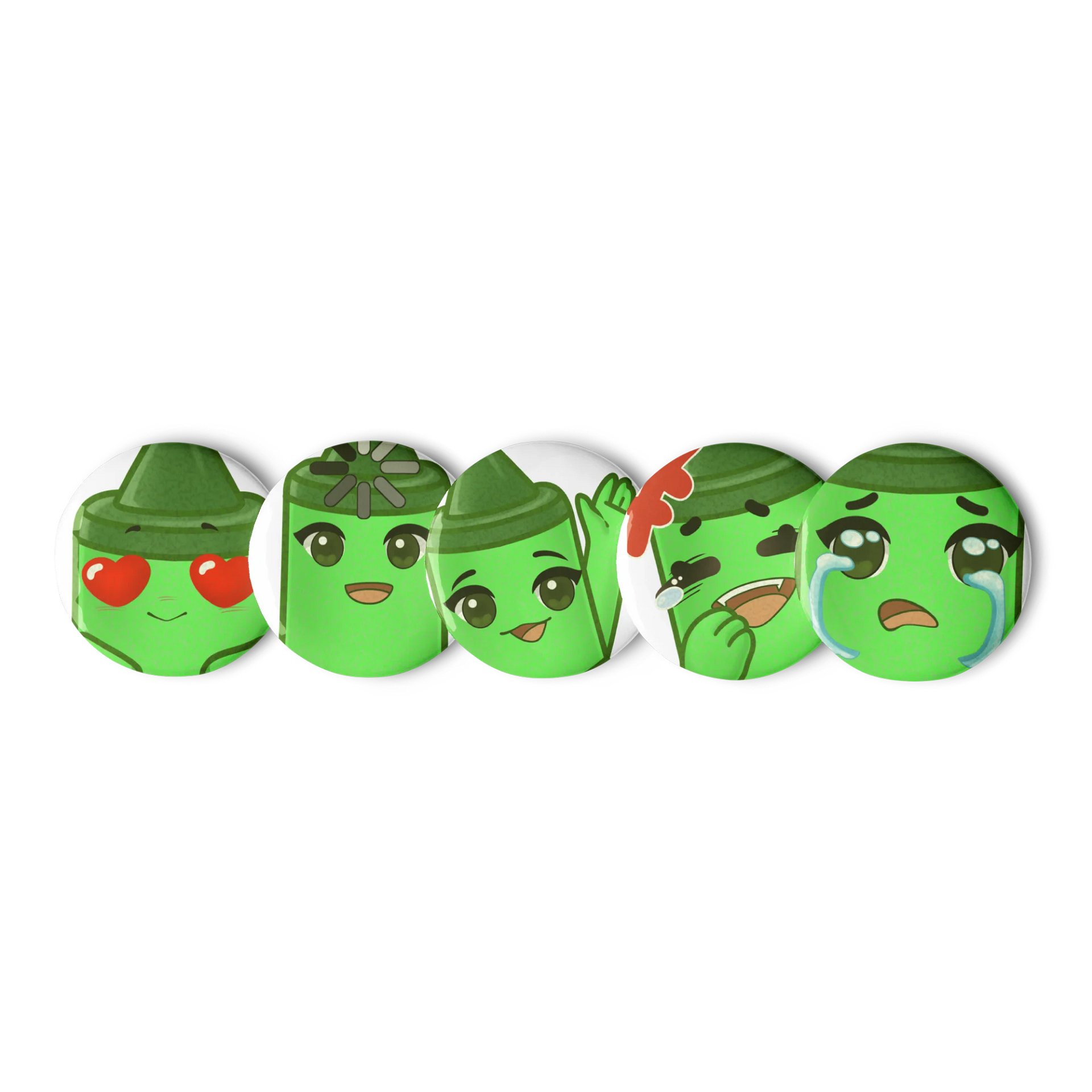 Green Crayon Pins product image (1)