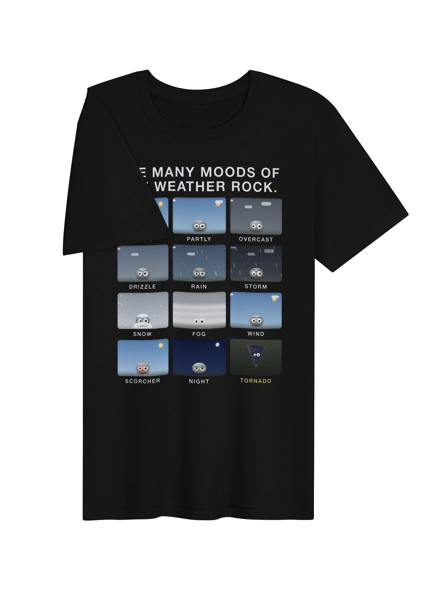 The Many Moods of Weather Rock T-Shirt product image (3)