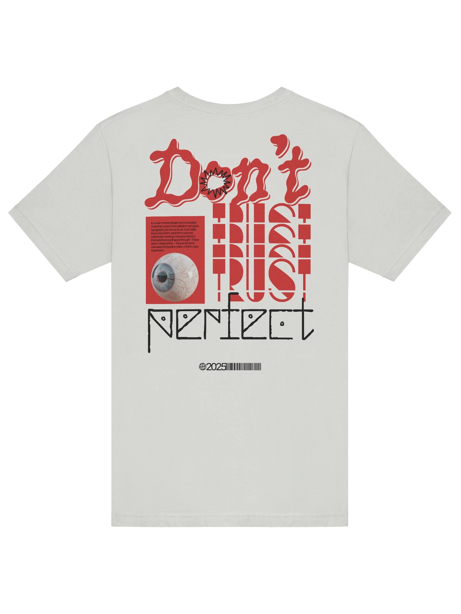 Don't Trust Perfect Typography Quote Graphic T-Shirt product image (6)