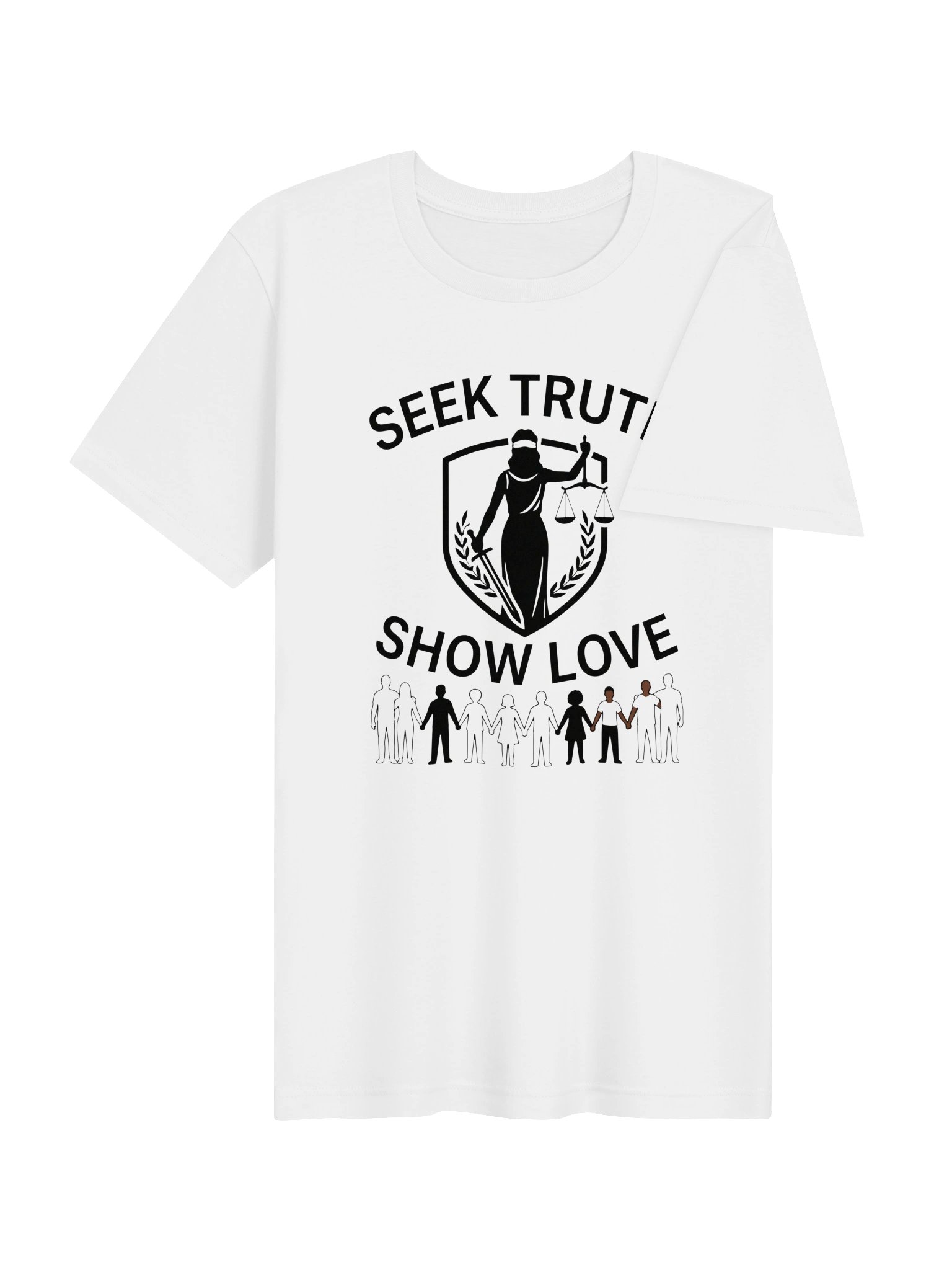 Seek Truth Show Love Statement Tee product image (54)