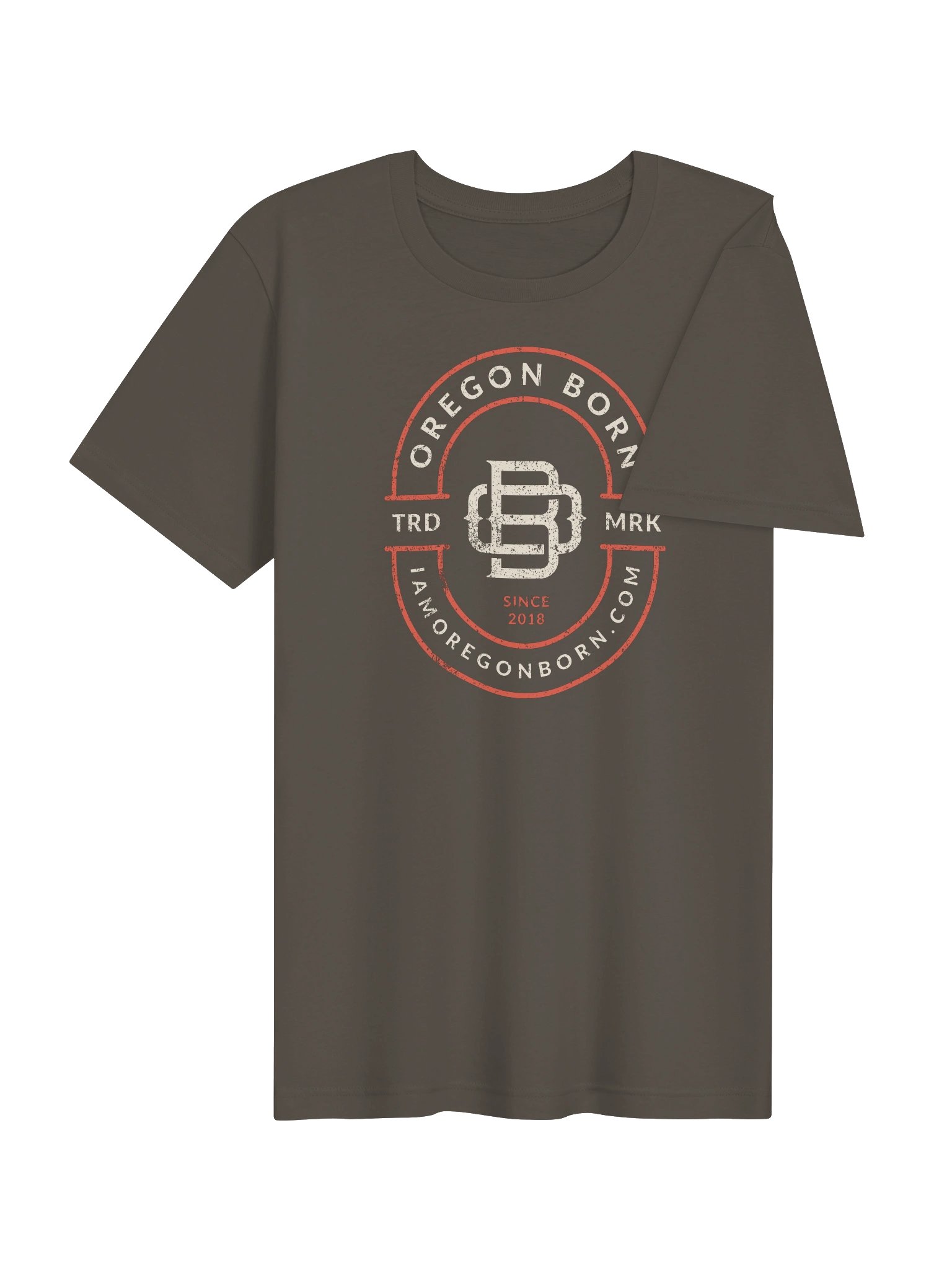 Oregon Born Monogram T-Shirt (Front Print) product image (37)