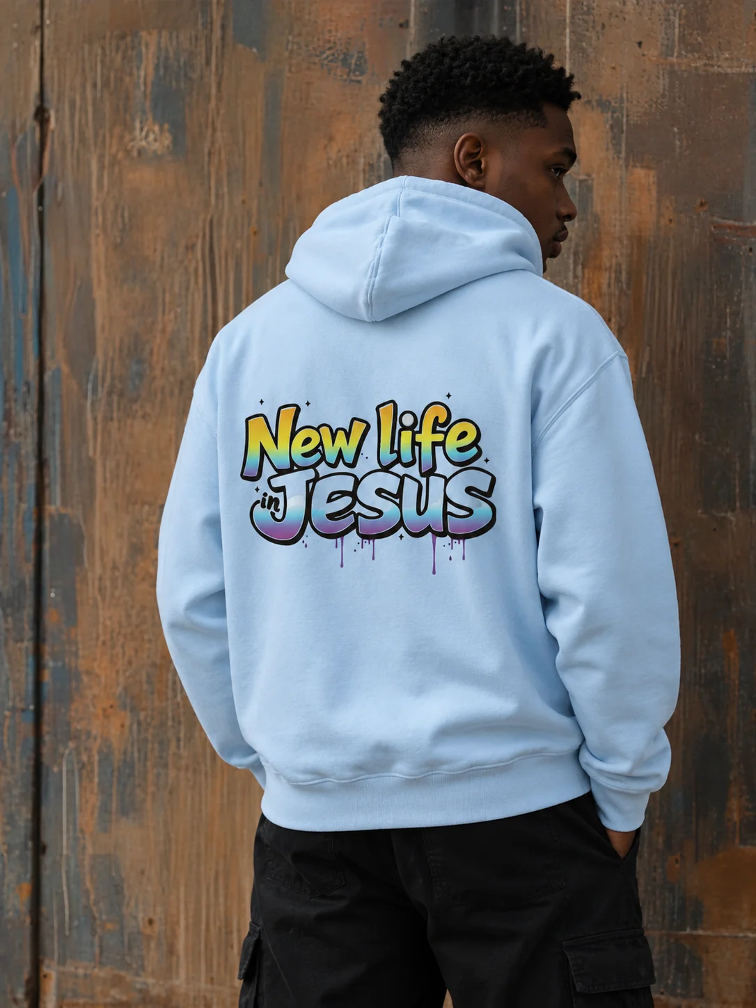 New Life in Jesus Graffiti Hoodie product image (6)