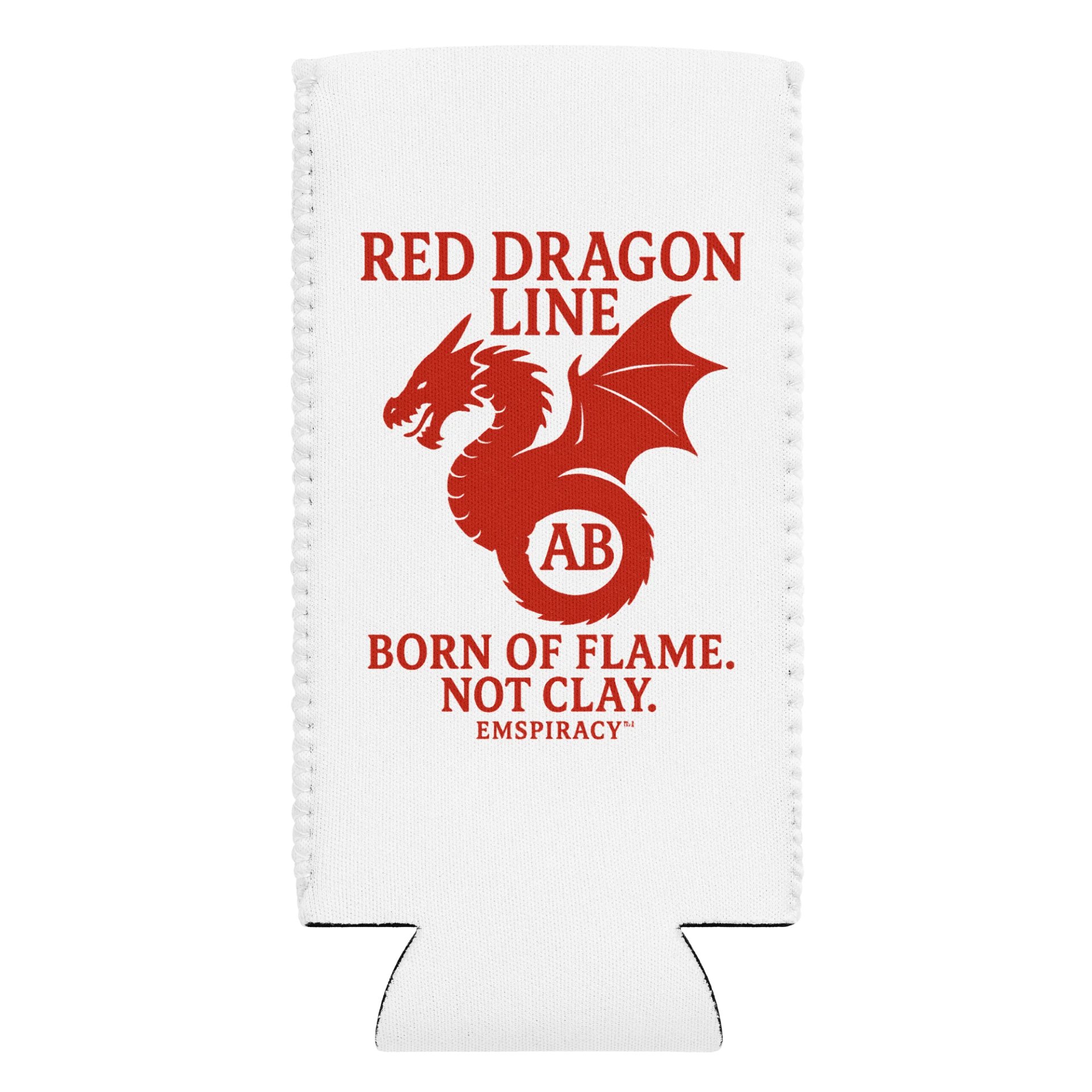 🔥 Red Dragon Can Cooler – "Made of Flame, Not Clay" 🔥 product image (3)