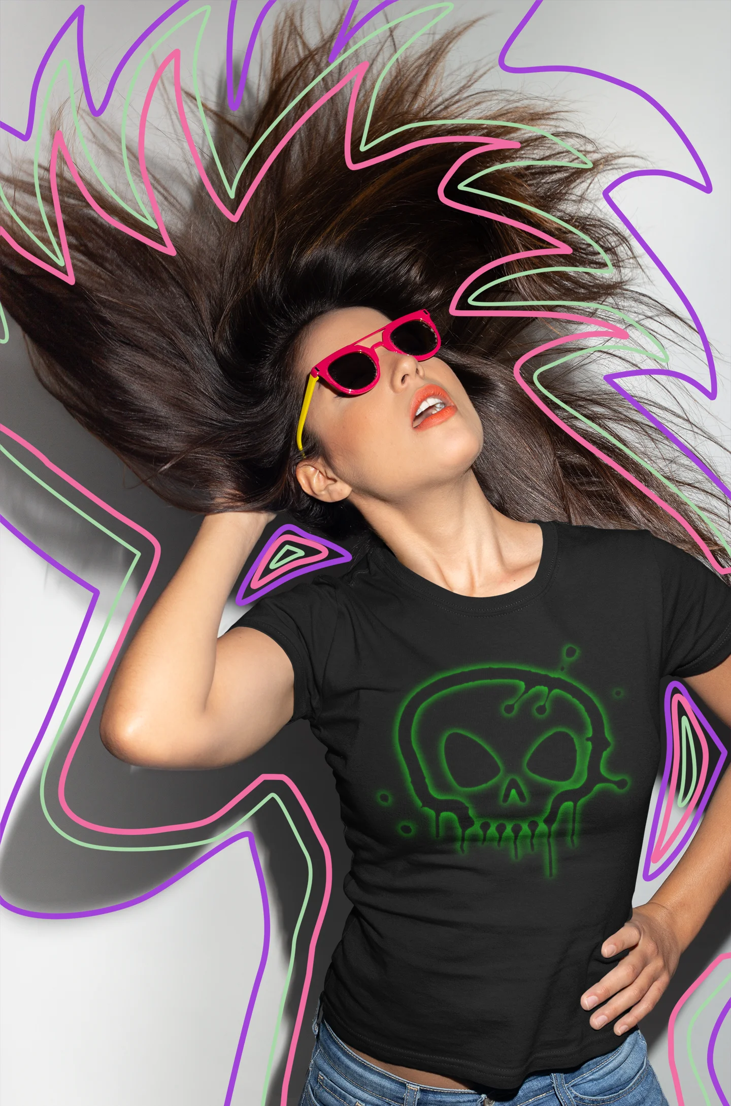 T-Shirt: The Neon Skull product image (5)