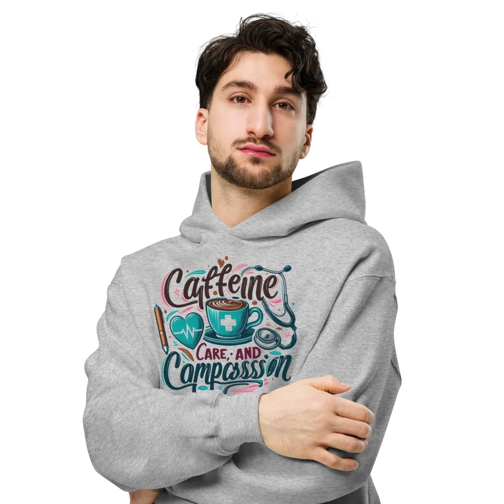 Caffeine, care, and compassion hoodie product image (6)