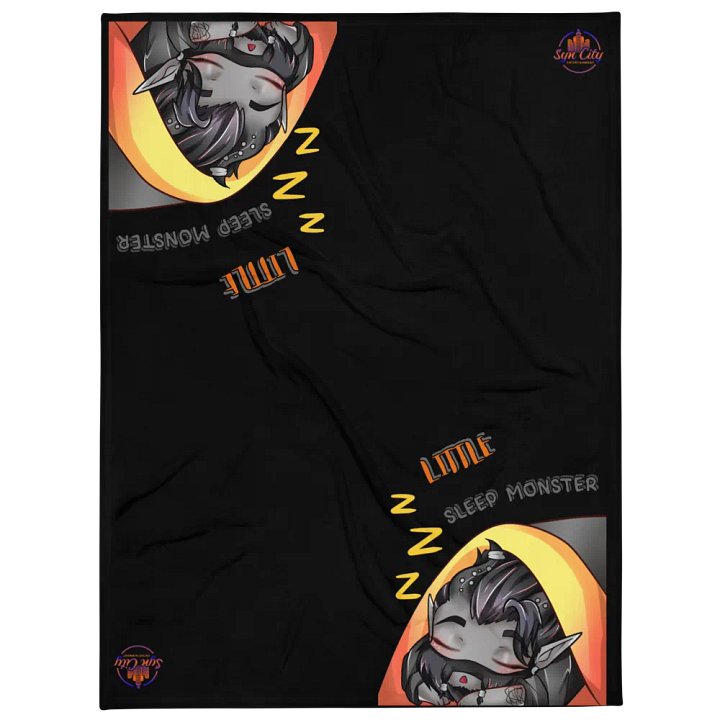 Little Sleep Monster Syn Throw Blanket product image (1)