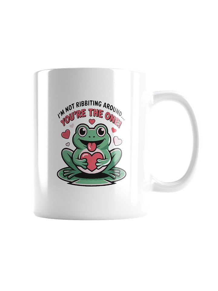 Frog Valentine's Day Gift | I'm Not Ribbing Around Mug | Funny Animal Pun Love Gift product image (2)