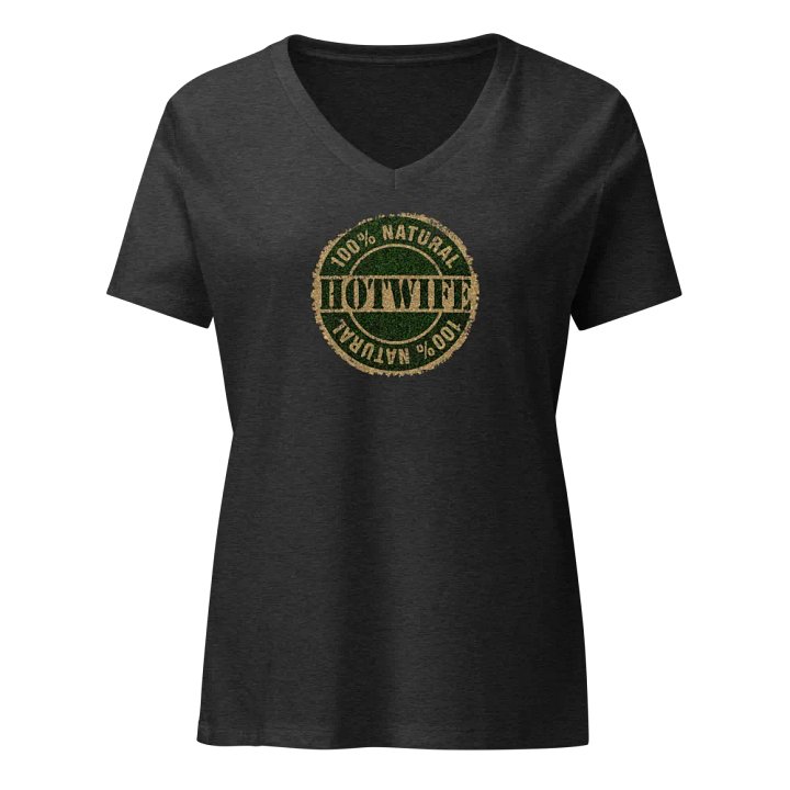 100% Natural Hotwife Seal - Texture Version Women's Vee Neck Tee product image (3)