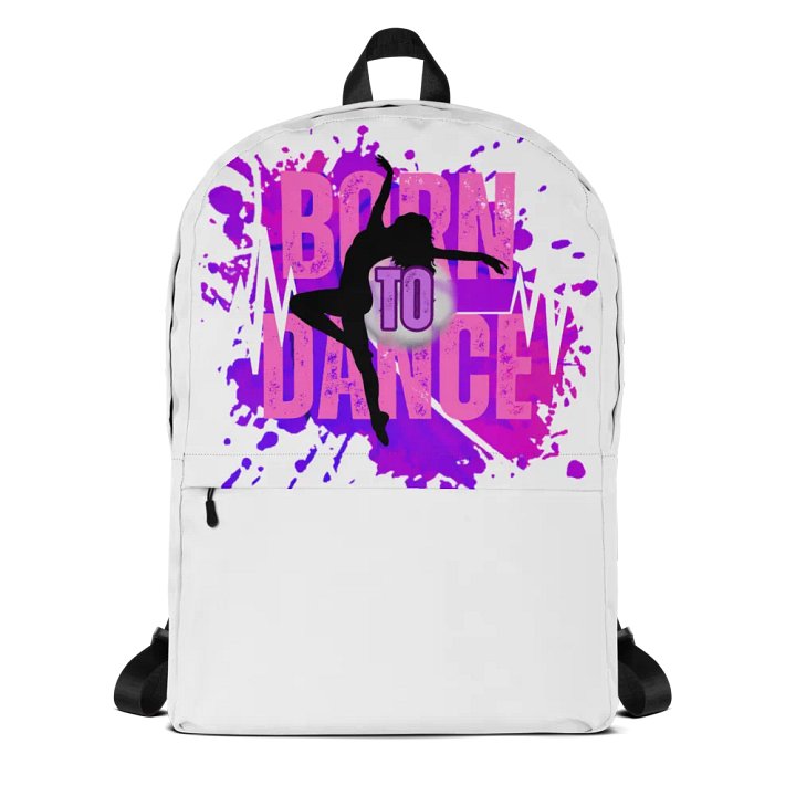 Born to Dance Her Silhouette Full Print Backpack product image (1)
