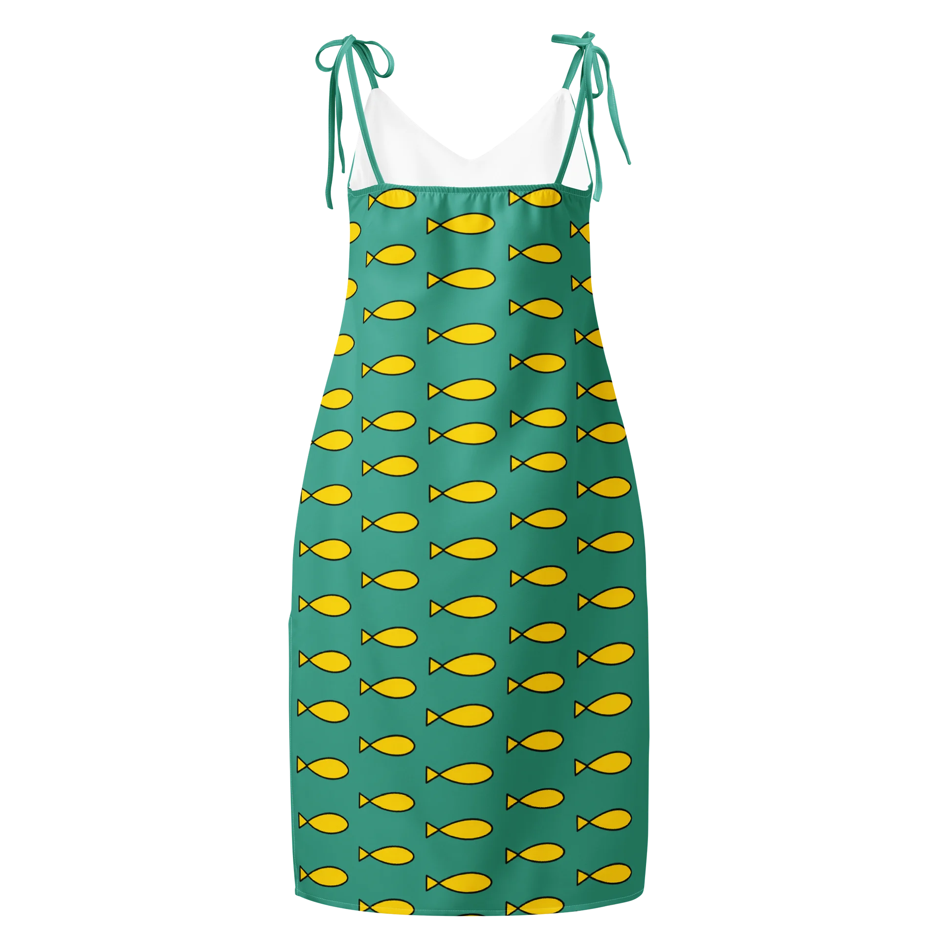 BoJack Horseman Princess Carolyn Green Fish Print Dress product image (2)