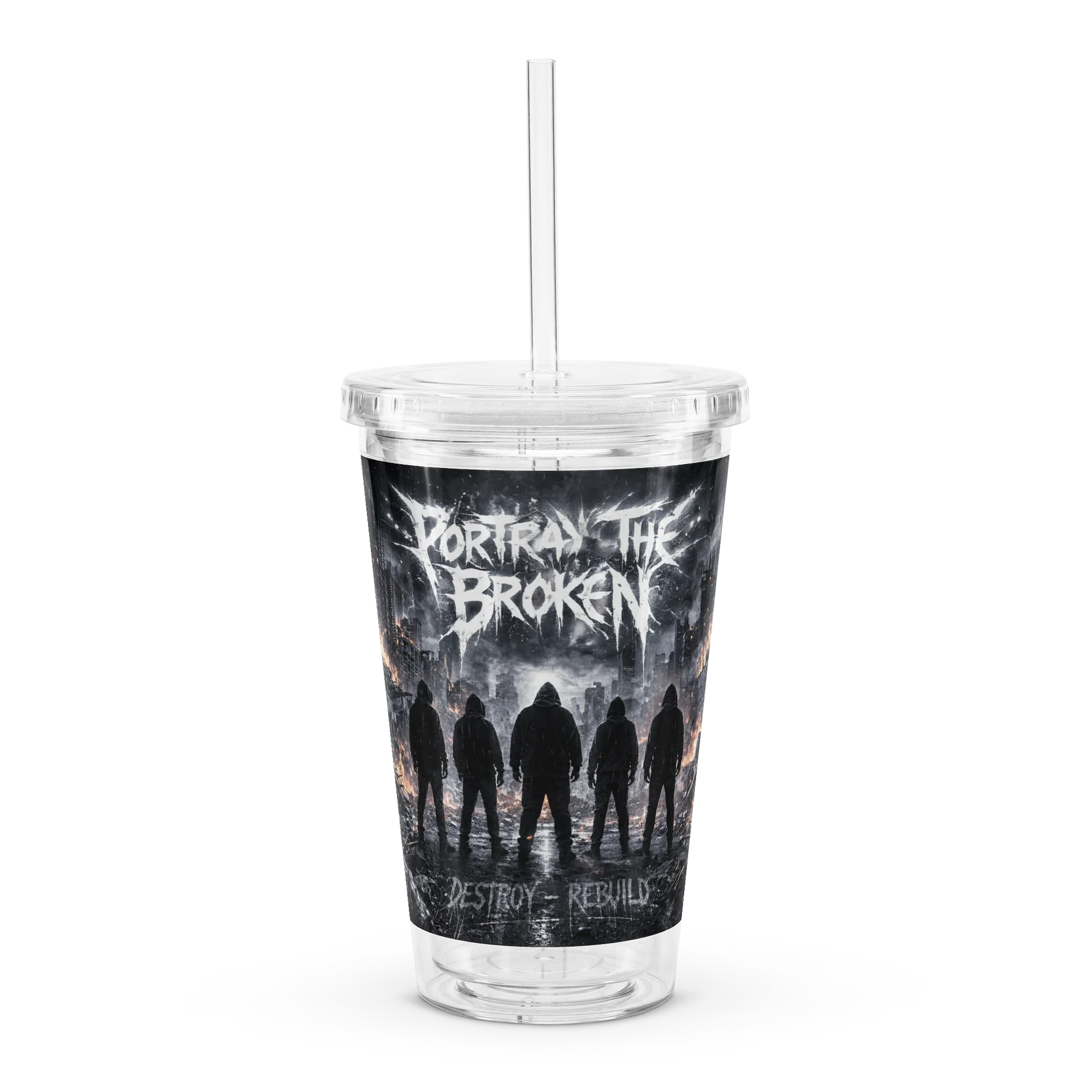 Portray the Broken Plastic Tumbler product image (1)