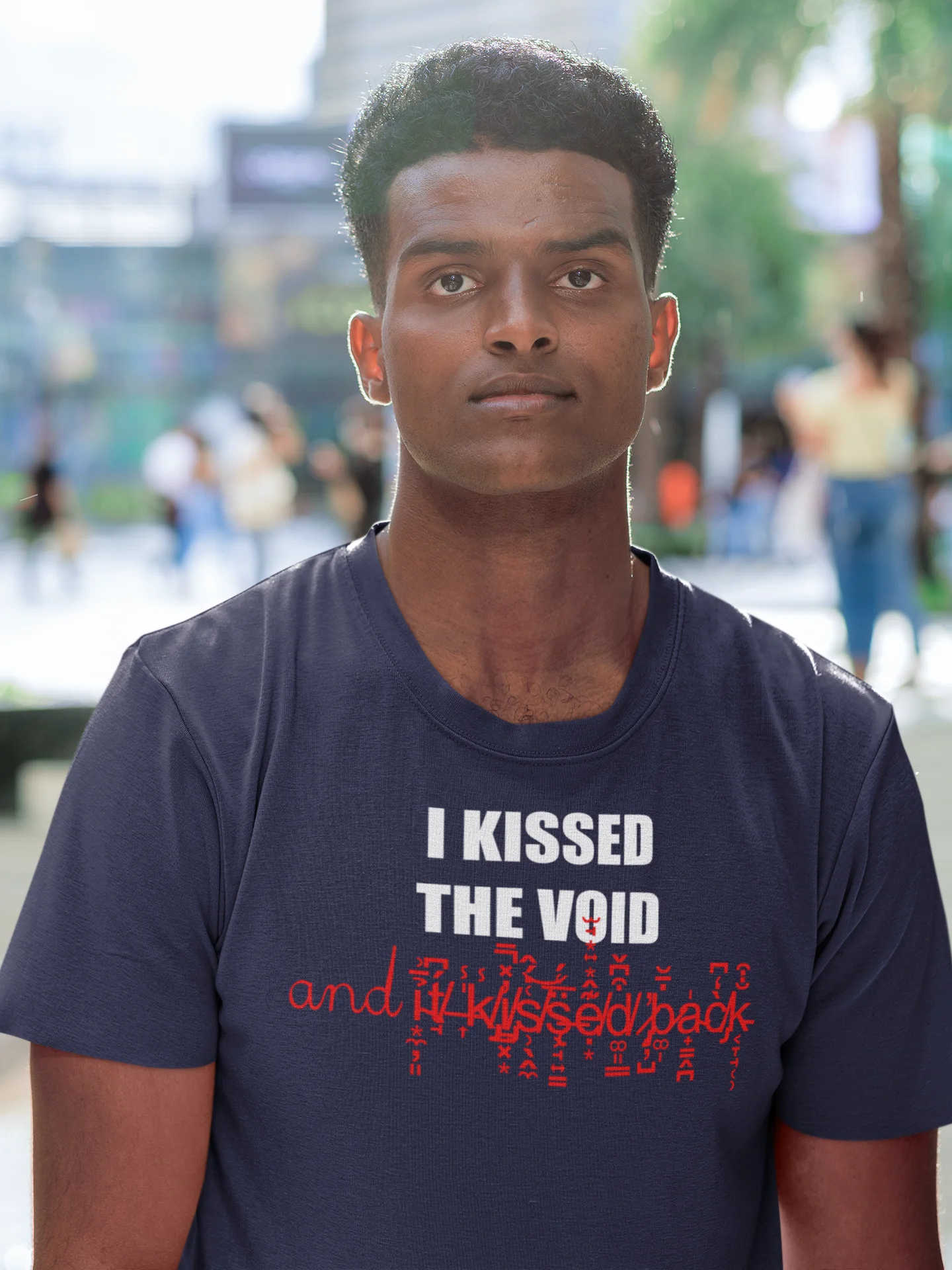 I kissed the void and it kissed back supersoft unisex t-shirt product image (1)