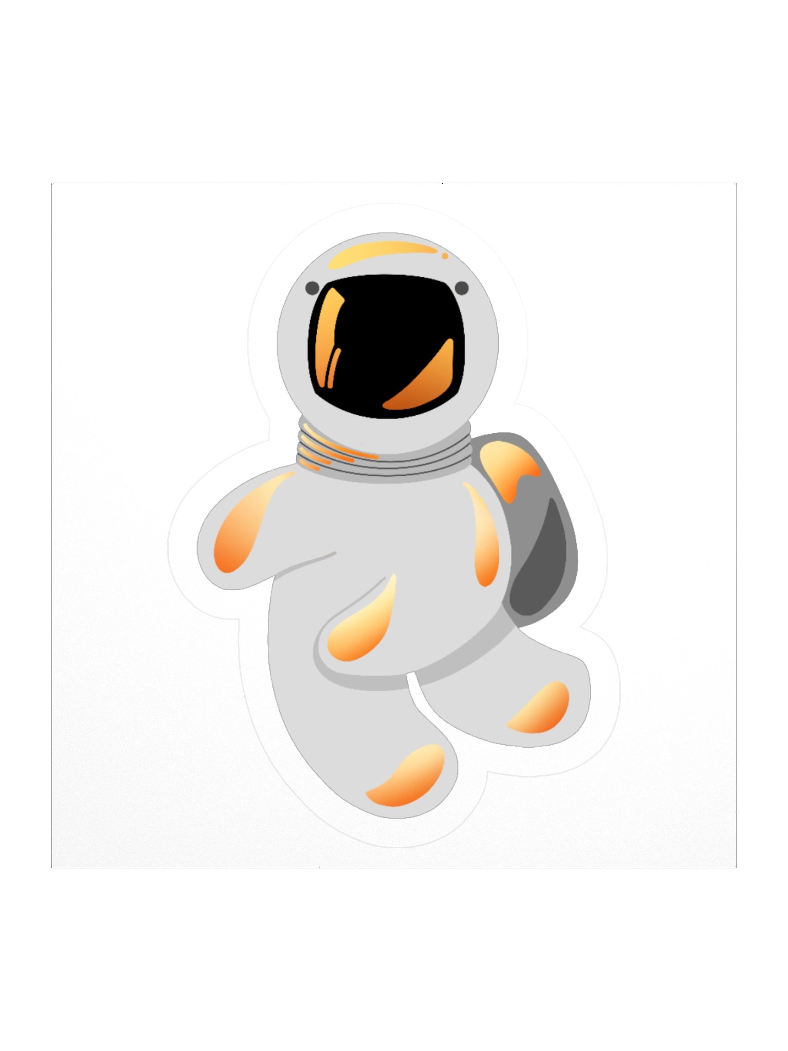 Astronaut Kiss Cut Sticker - Space Explorer Collection product image (1)