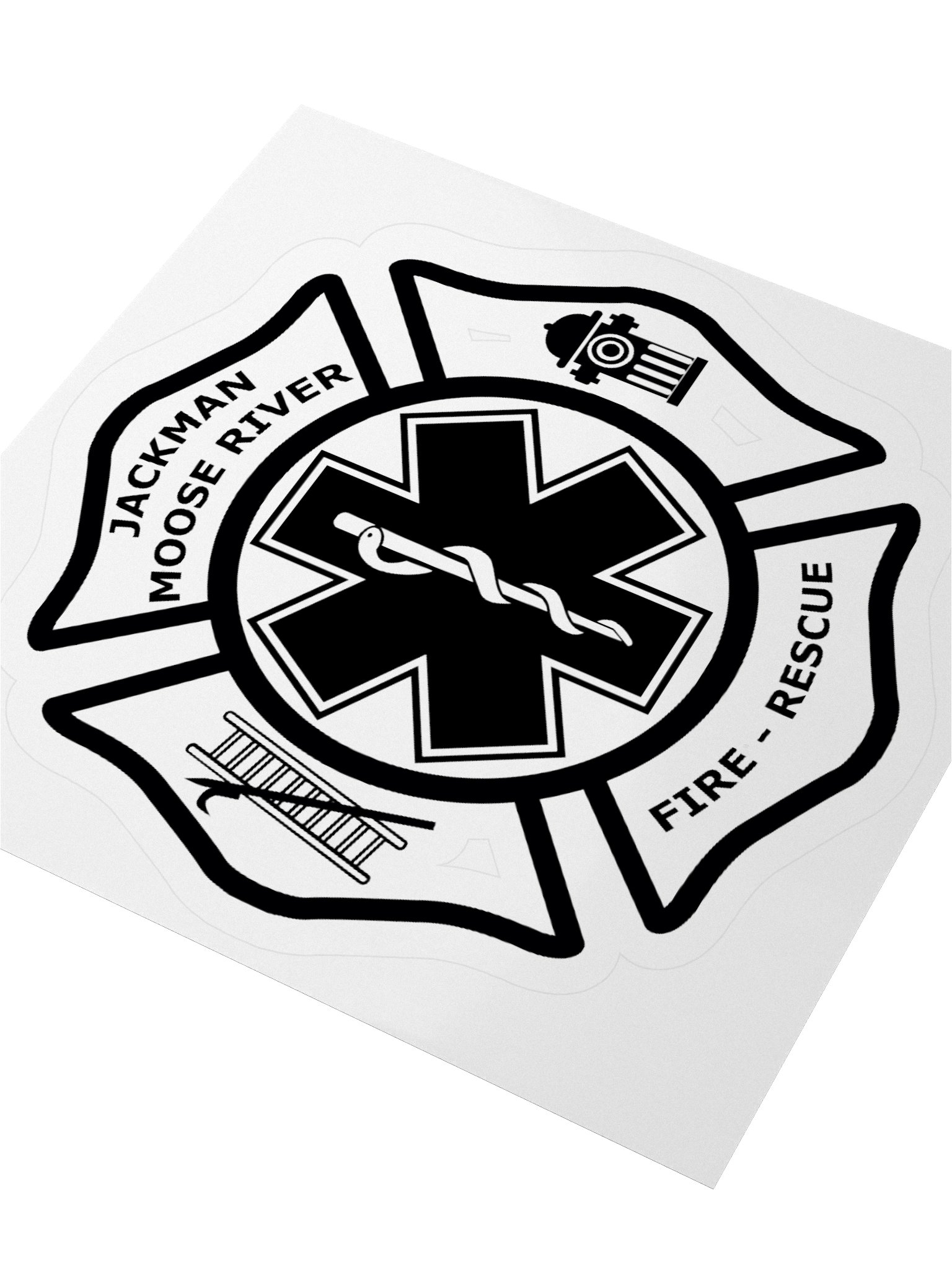 JMRF&RD Logo Sticker - Black product image (3)