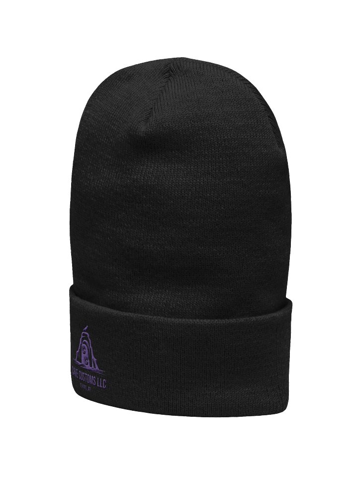 Cave Customs Purple Logo Cuffed Beanie product image (11)