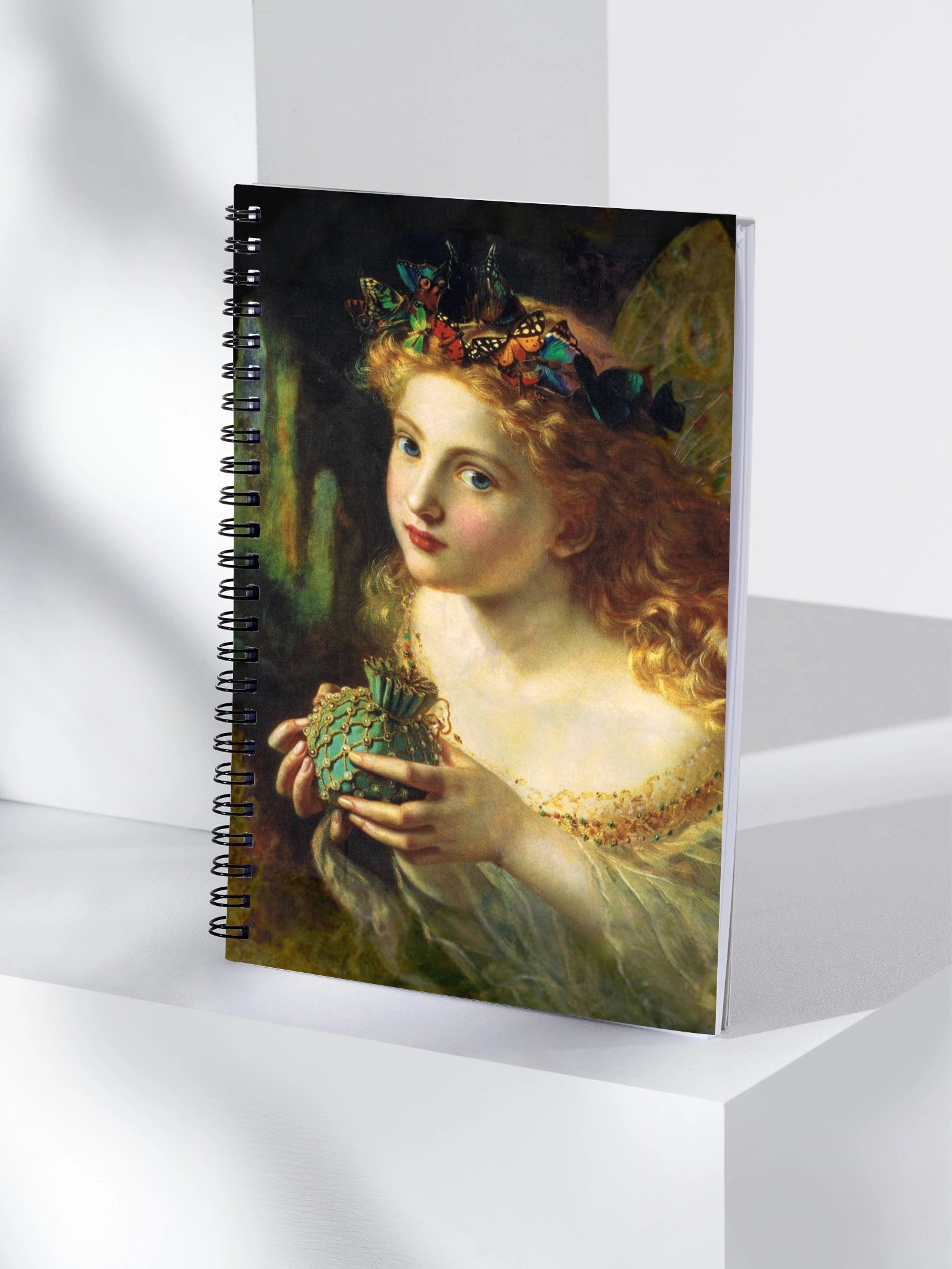 "A Portrait of a Fairy" by Sophie Gengembre Anderson Spiral Notebook product image (1)