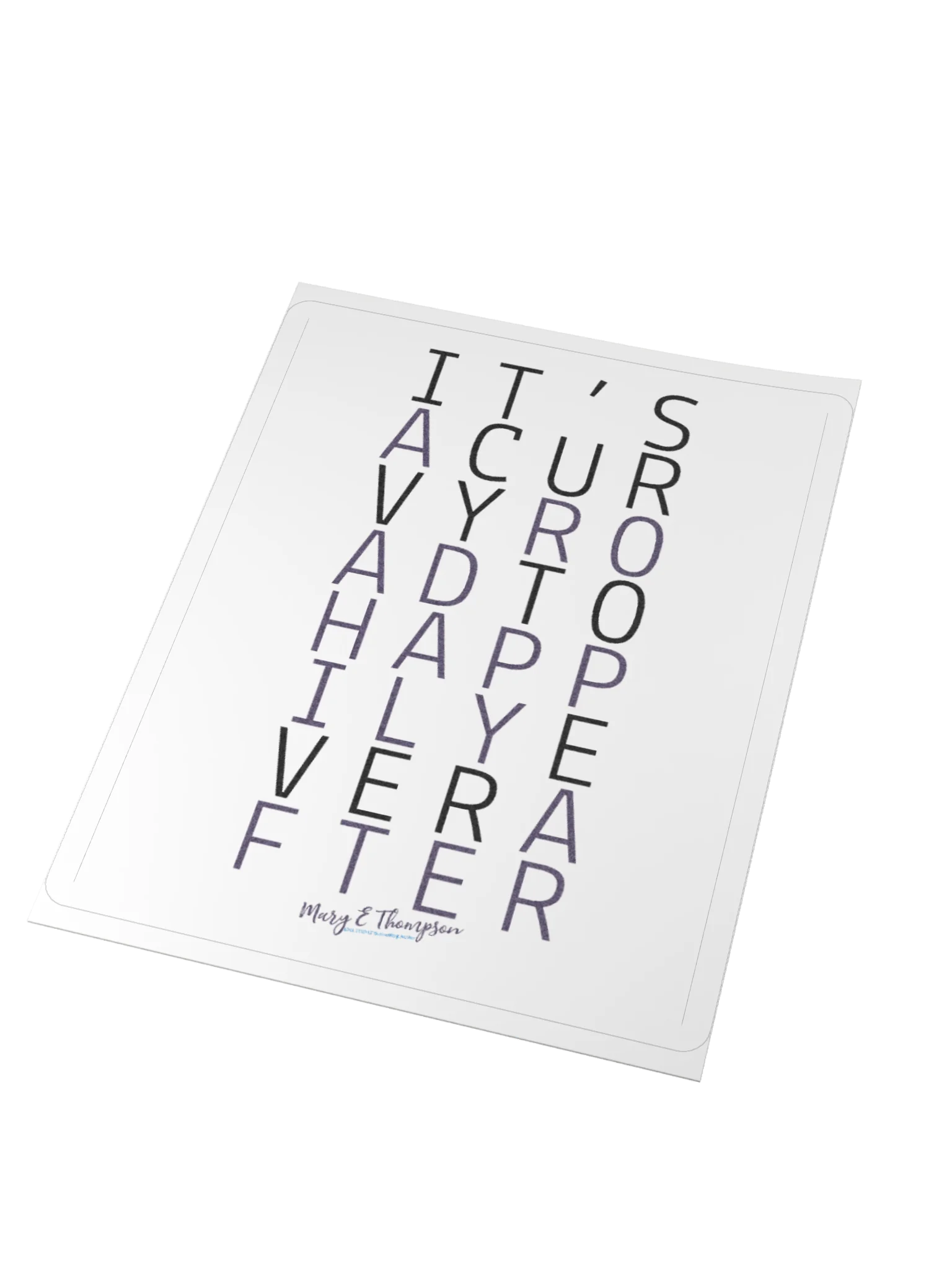Curvy Road Word-Art Vinyl Decal product image (6)