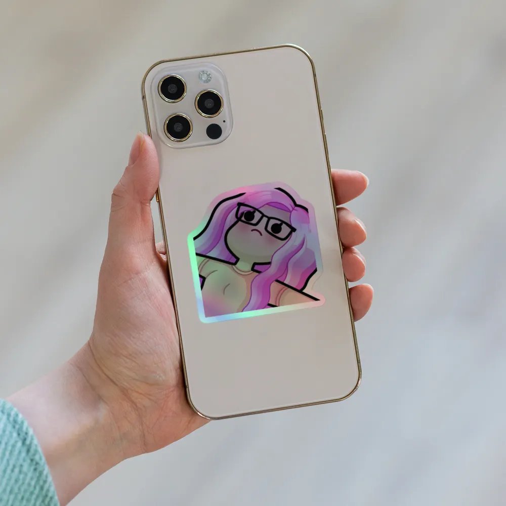 Holographic Over It Sticker product image (6)