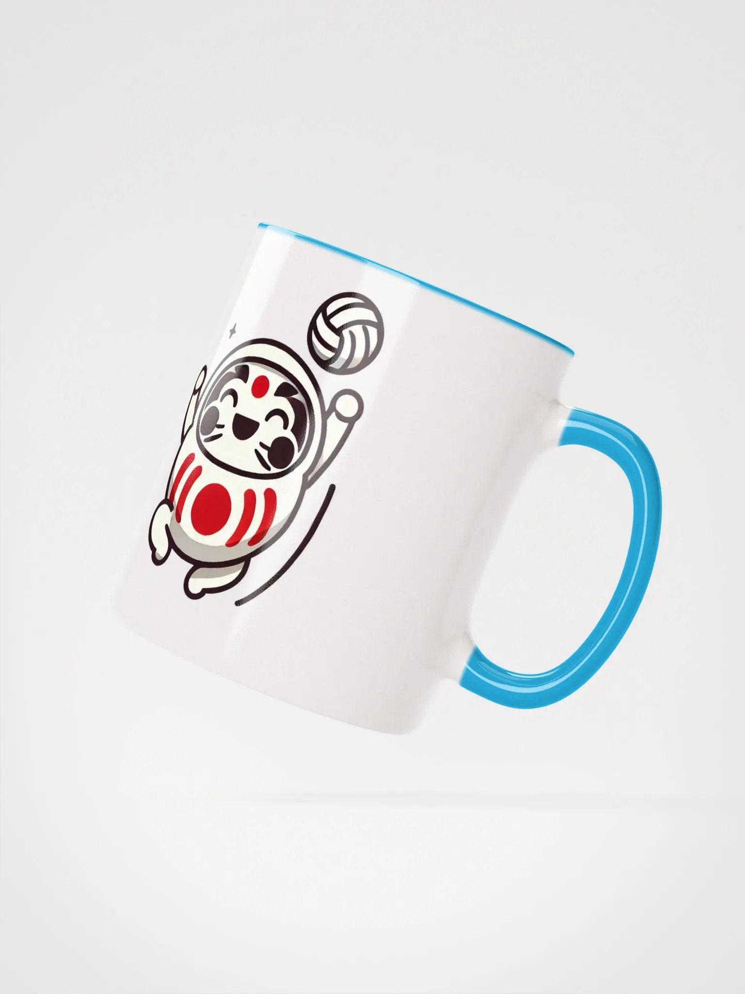 楽しいスポーツのイラスト入りセラミックマグカップ product image (3)